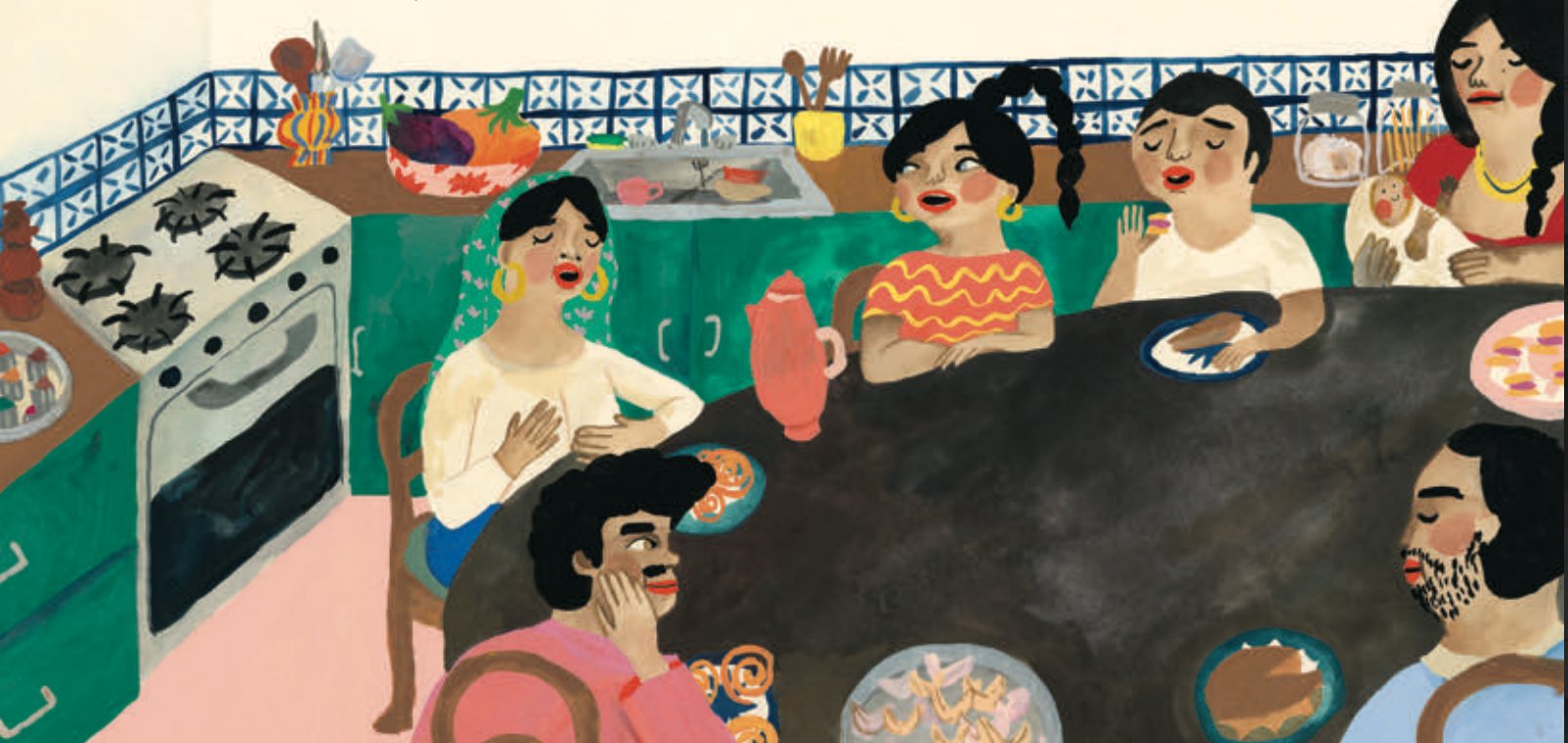 Illustration – repas de famille
